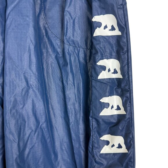 Pace Setter Vtg Polar Bear Zip-Leg Track Pants Women’s Large Blue Nylon Canada - Picture 4 of 12